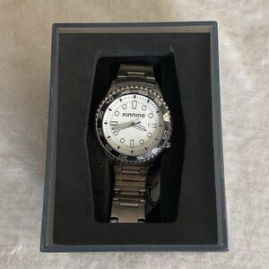 Finning Silver and Black Watch